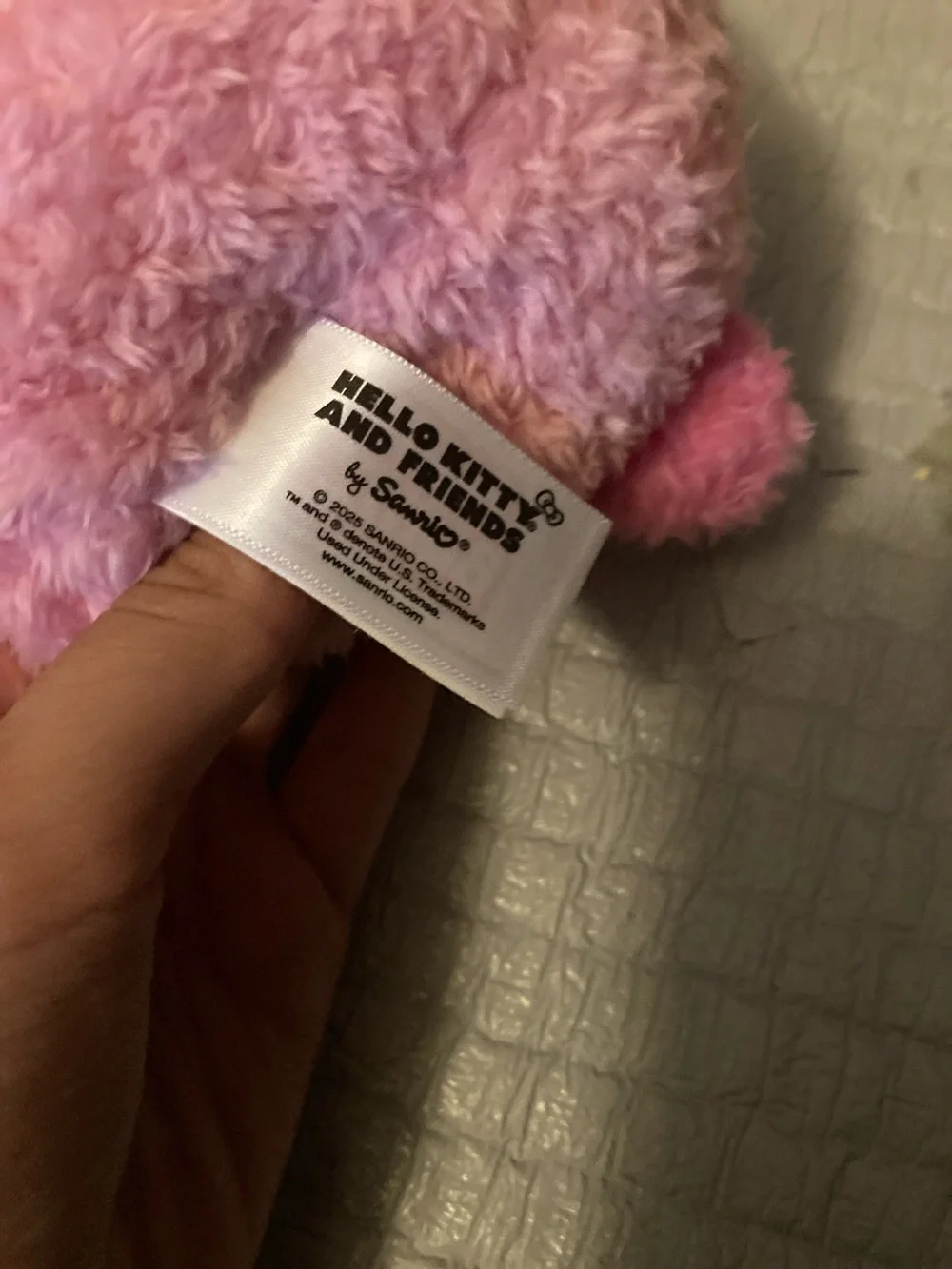 Hello Kitty Pink Plush with Cherry Bow